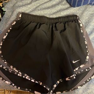 Black Nike running shorts